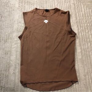 Descente Brown Muscle Tee